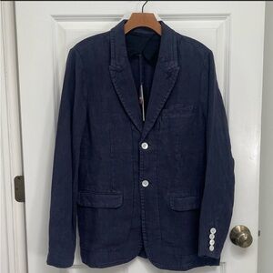 Alex Mill navy linen blazer, NWOT